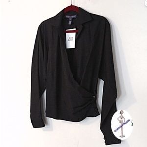 Ralph Lauren Collection Wrap Blouse